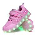 Light Up Shoes (Little Kid 12.5M, Pink/White) F787752