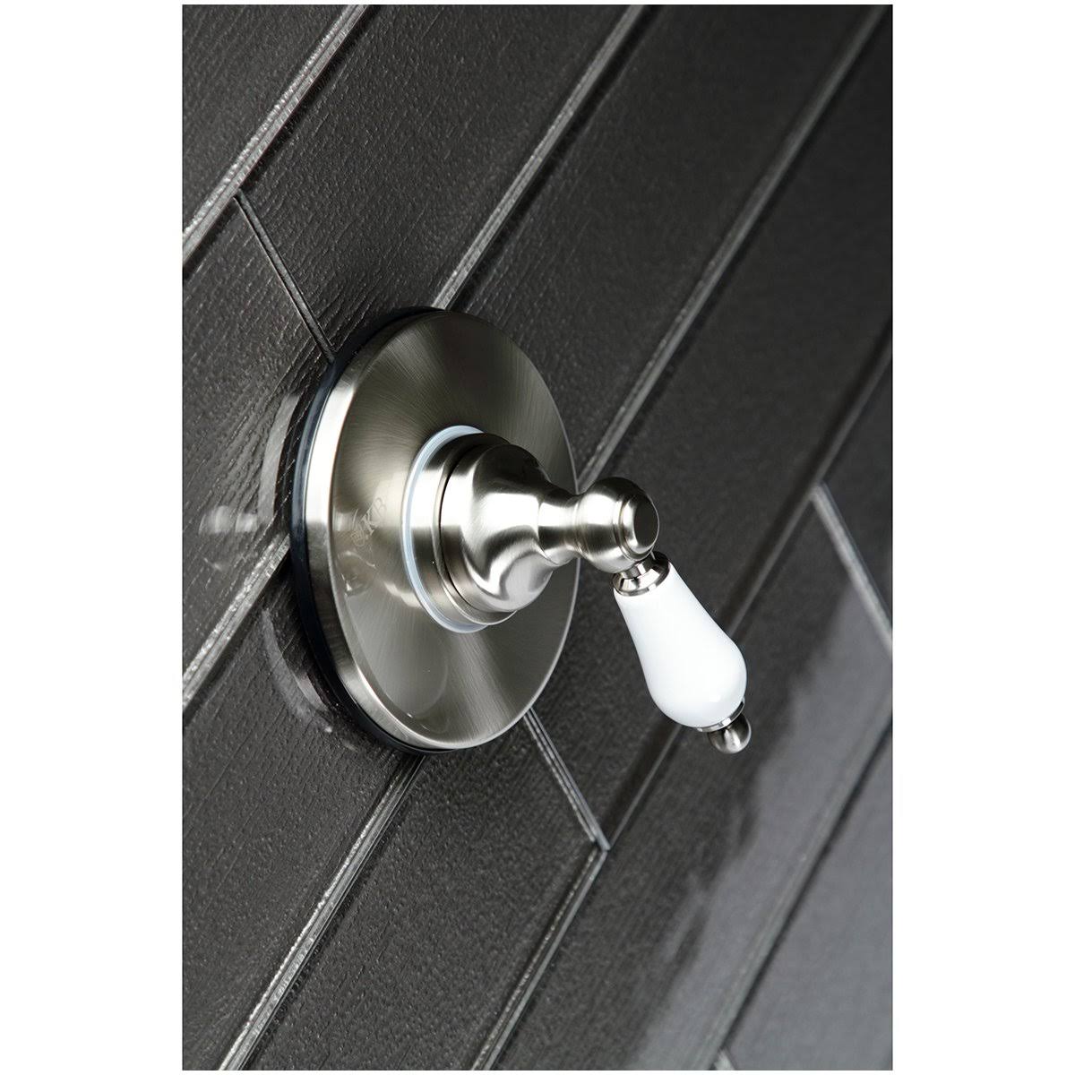 Polished Brass Three-Way Diverter Valve with Trim Kit J435356