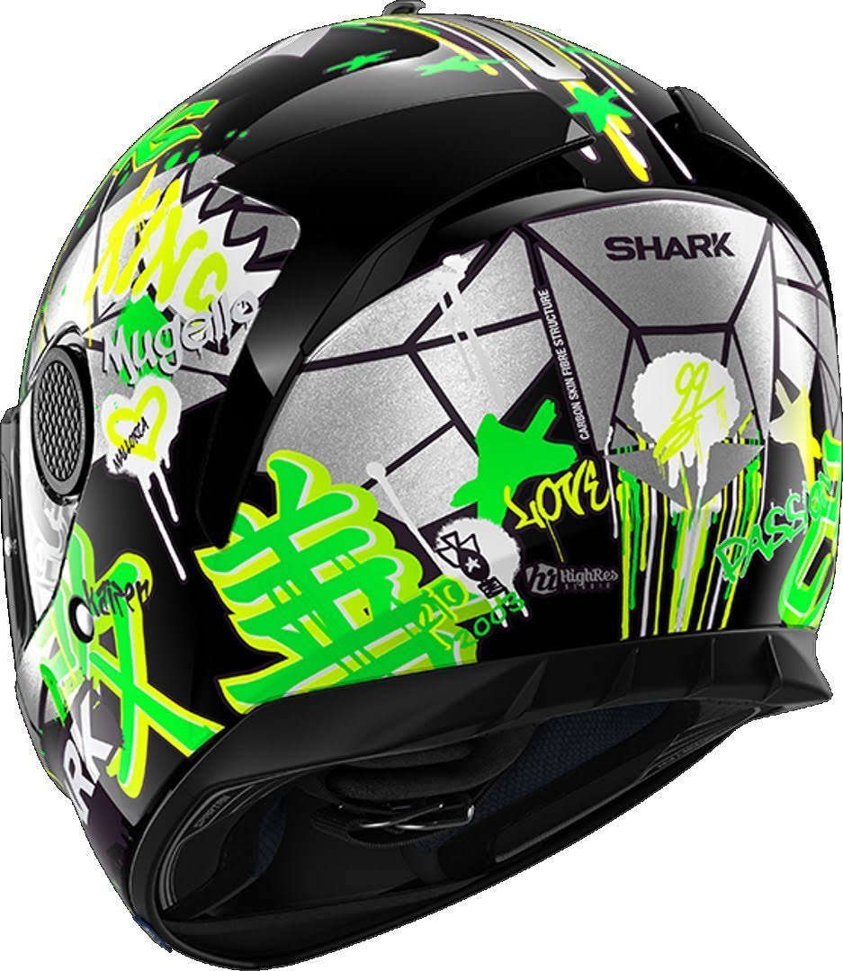 Black/Green Integral Helmet S991922