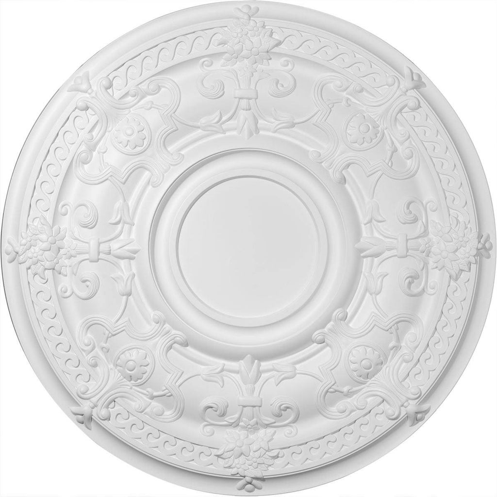 33 7/8x22OD x 1 3/8x22P Hand-Painted Ceiling Medallion W826401