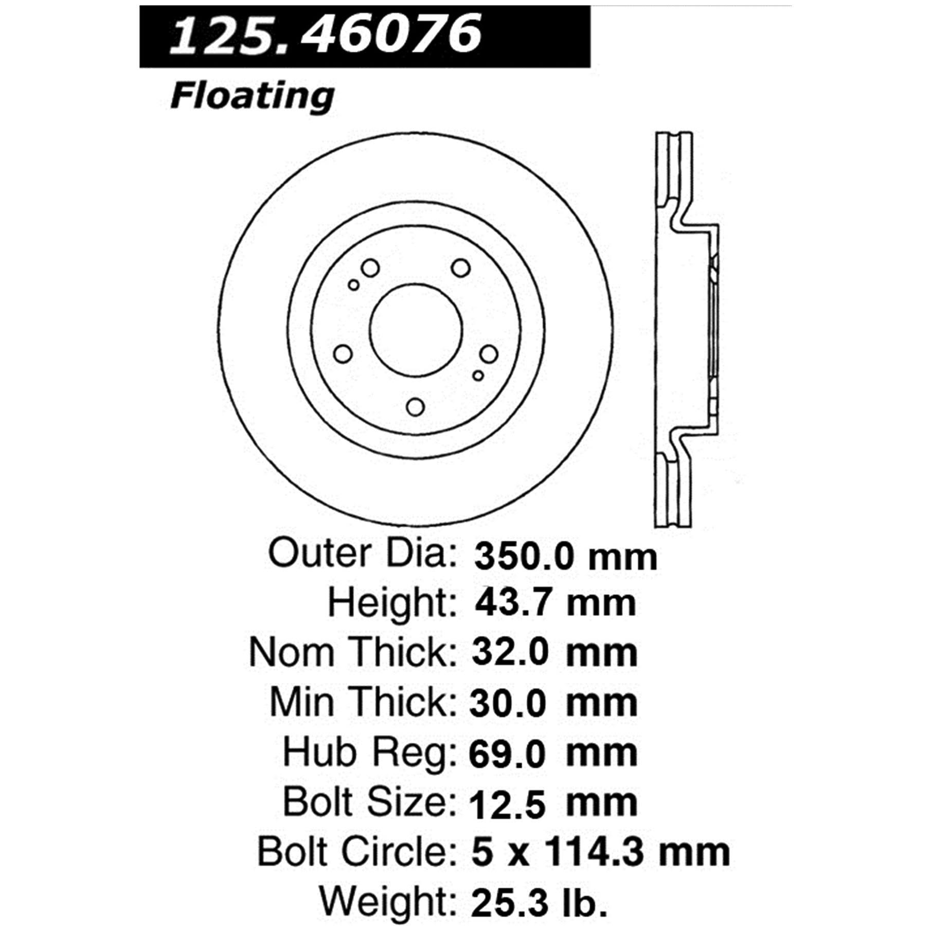 High Carbon Alloy Brake Rotor V978
