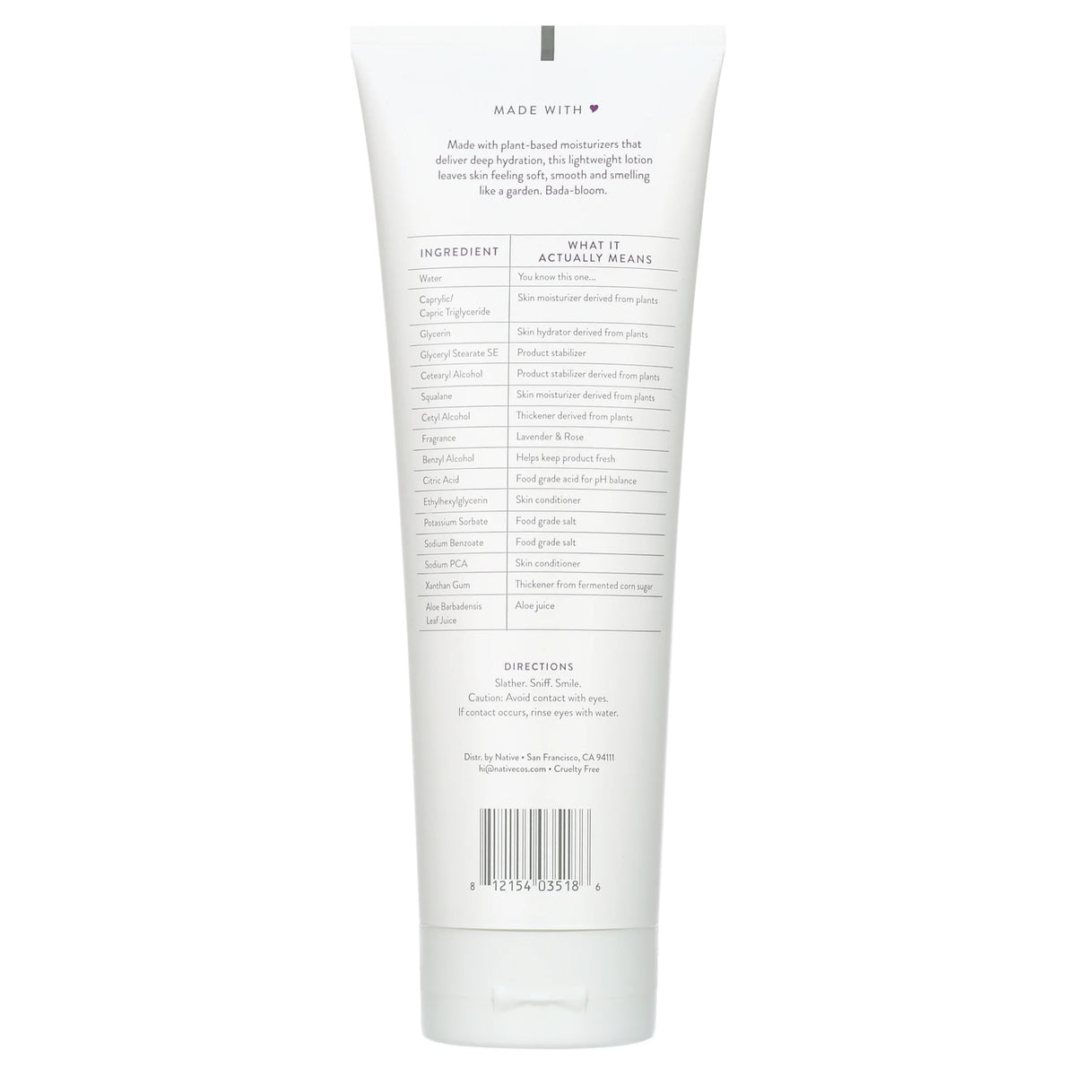 Lavender & Rose Lotion, 12 fl. oz. E8436