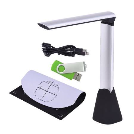 Portable High Speed Document Camera Scanner A4 Scanning Size with OCR Function LED Light A32304