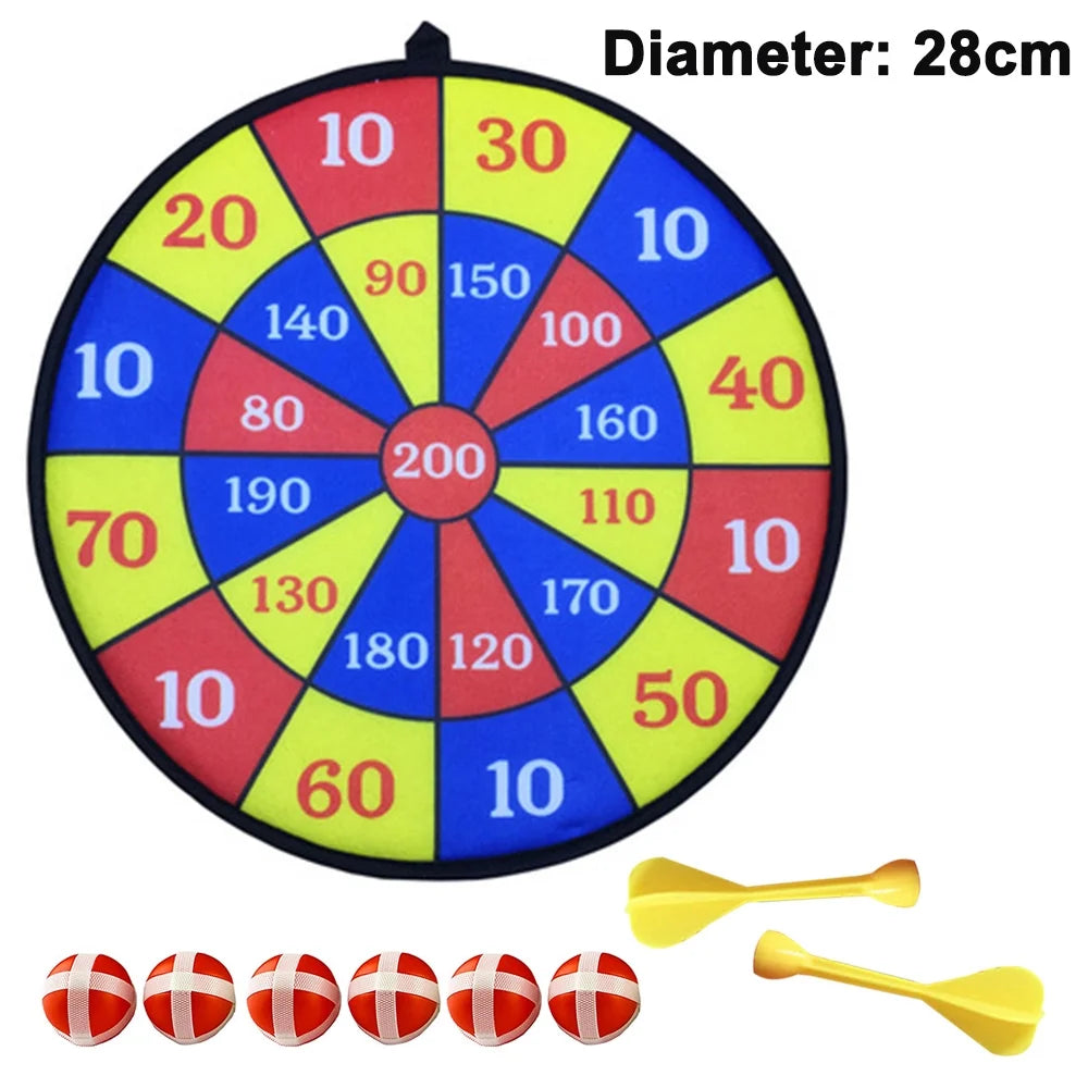 Kids Game Dart Board Set with 6 Sticky Balls and a Hook R727