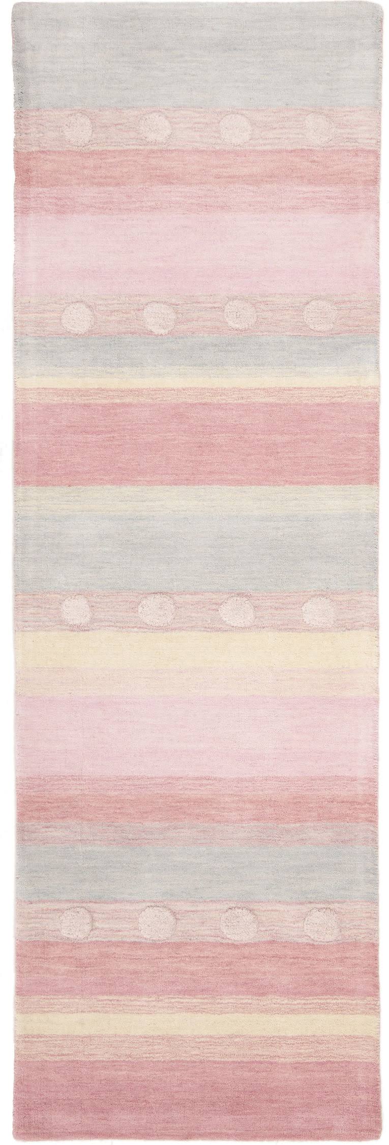 Light Blue / Pink Square Kids Rug T294977