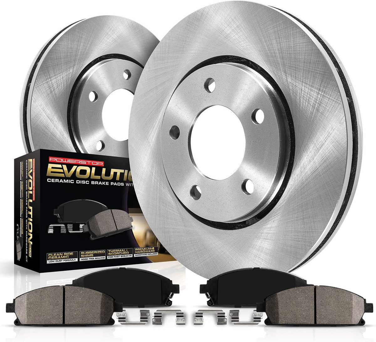 Front Brake Pad and Rotor Kit F80452