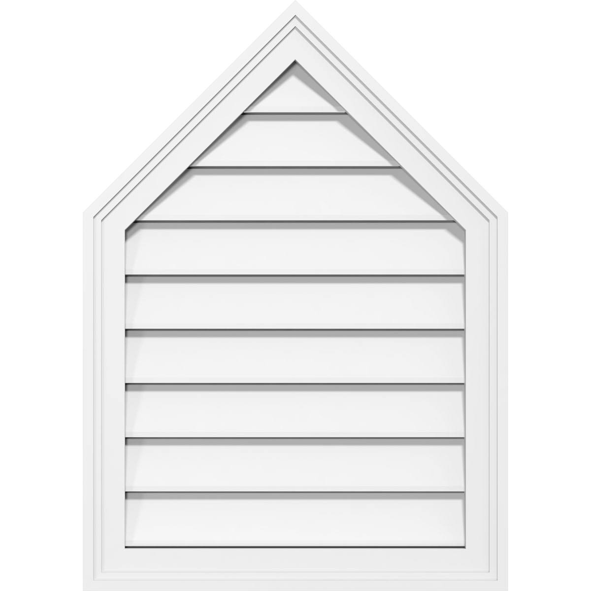 Peaked Top Surface Mount PVC Gable Vent M969