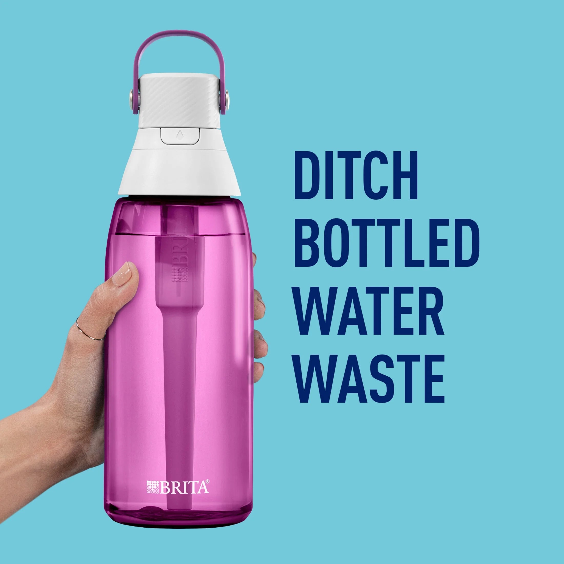 Brita Premium Leak Proof Filtered Water Bottle, Orchid, 36 oz T72202