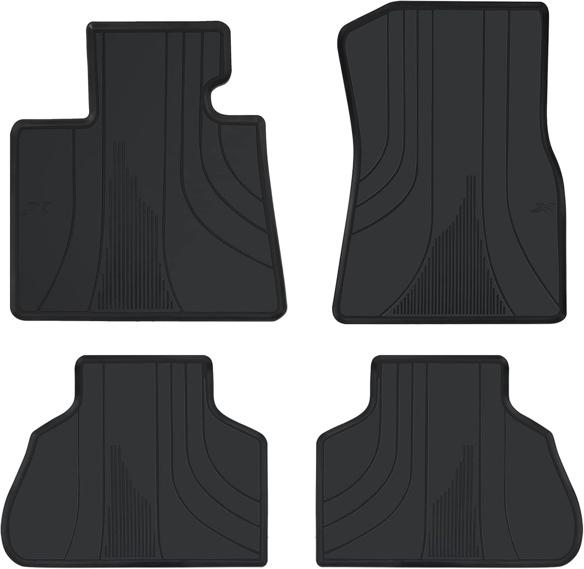 Full Black Rubber Car Floor Mats Y2513