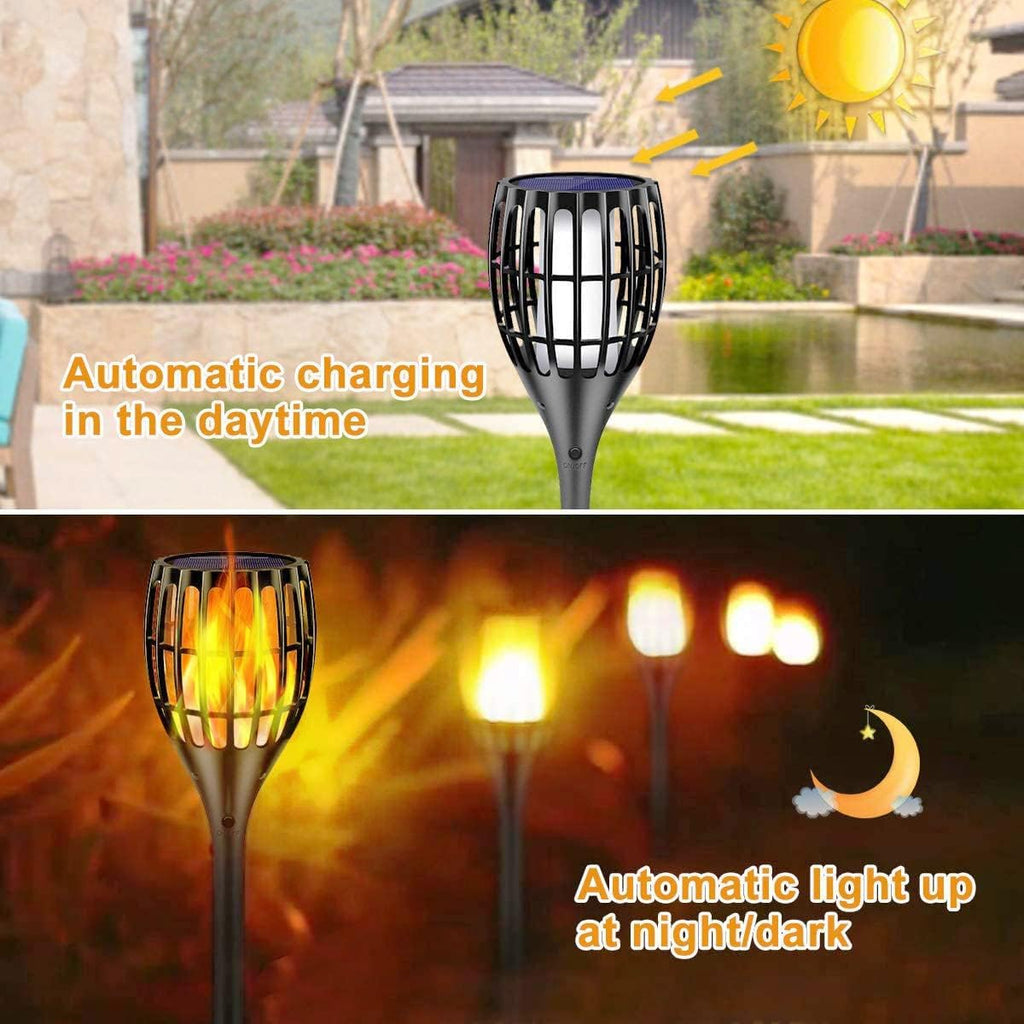 Solar Torch Lights with Flickering Flames N1491