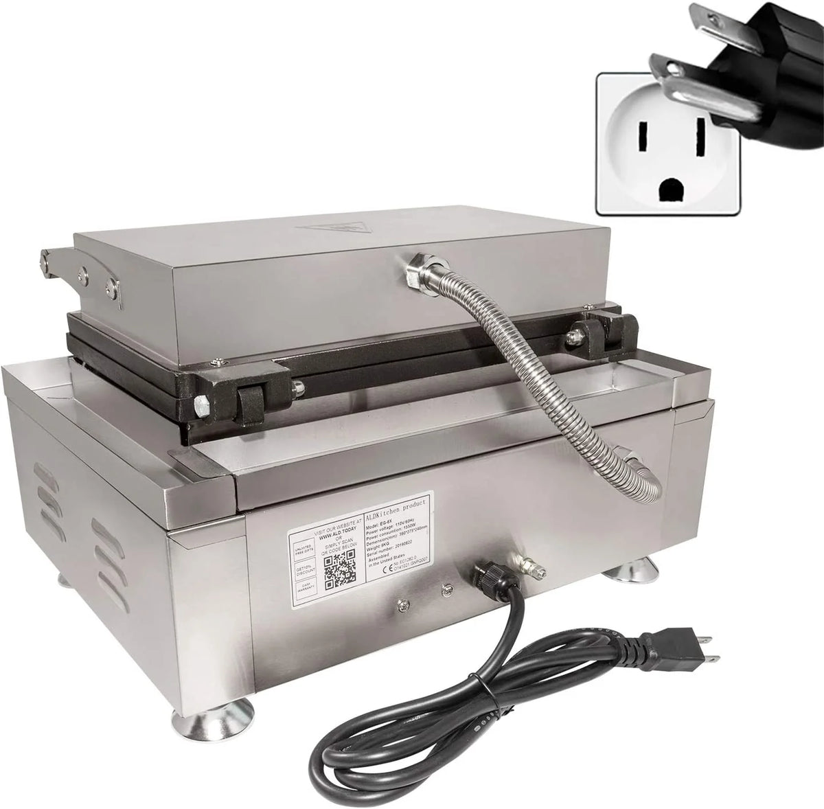 6 Pcs Nonstick Waffle Maker K7451