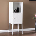 White Tall Storage Cabinet J559