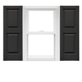 Raised Panel Vinyl Shutters 1 Pair 14.75 x 51 Musket Brown E4574