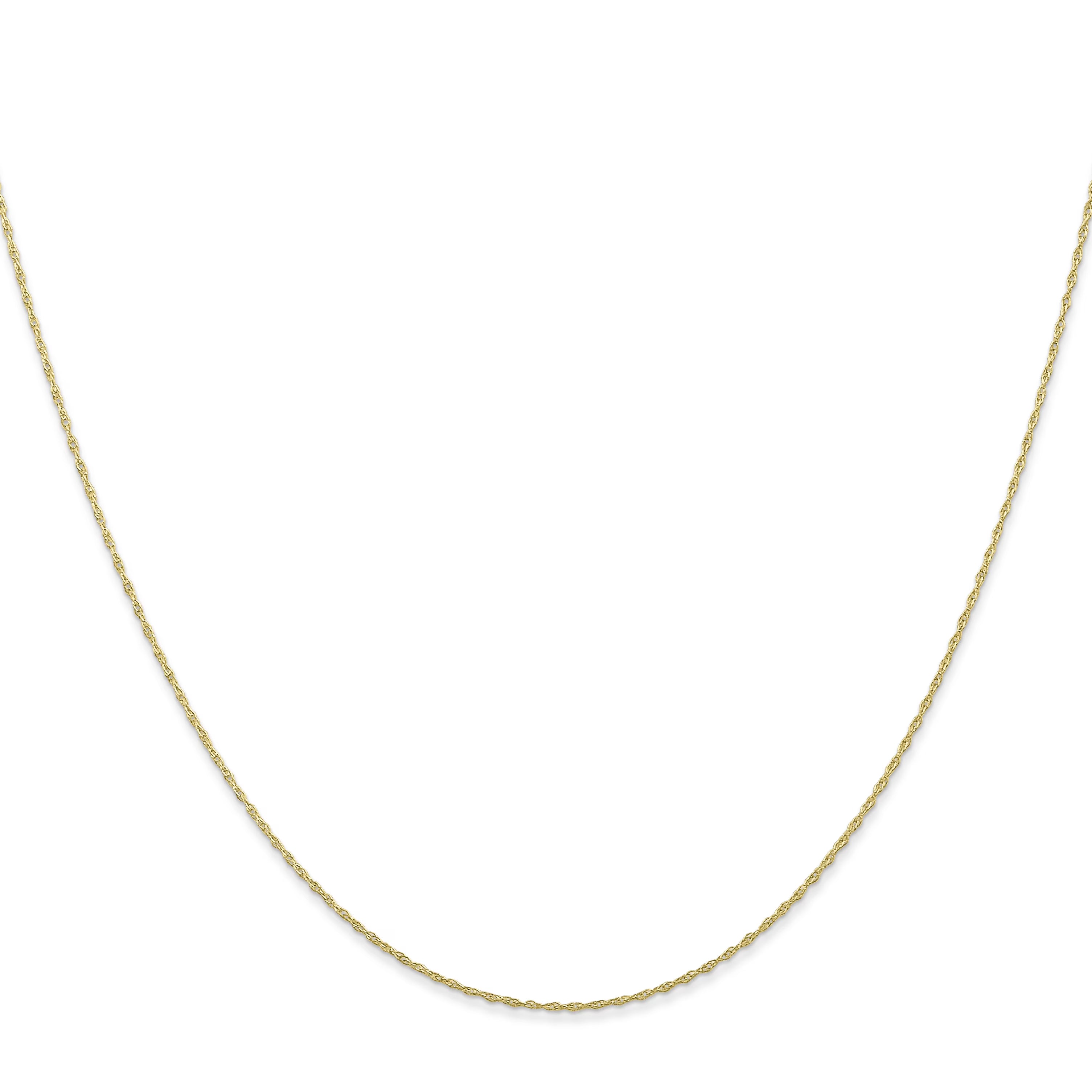 10K Yellow Gold Cable Rope Chain Necklace 16 Inches P9979