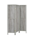 Grey Driftwood 3 Panel Folding Screen N7800