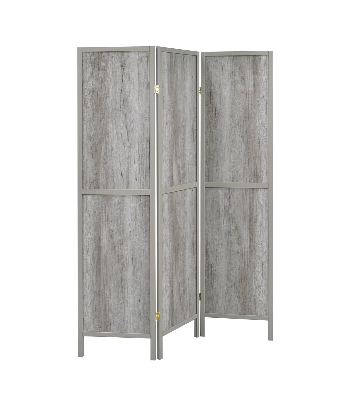 Grey Driftwood 3 Panel Folding Screen N7800