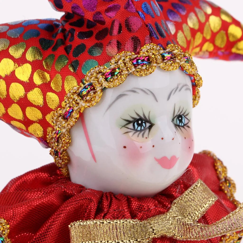 16cm 6 Inch Sweet Porcelain Triangle Doll Figures Toys H52934