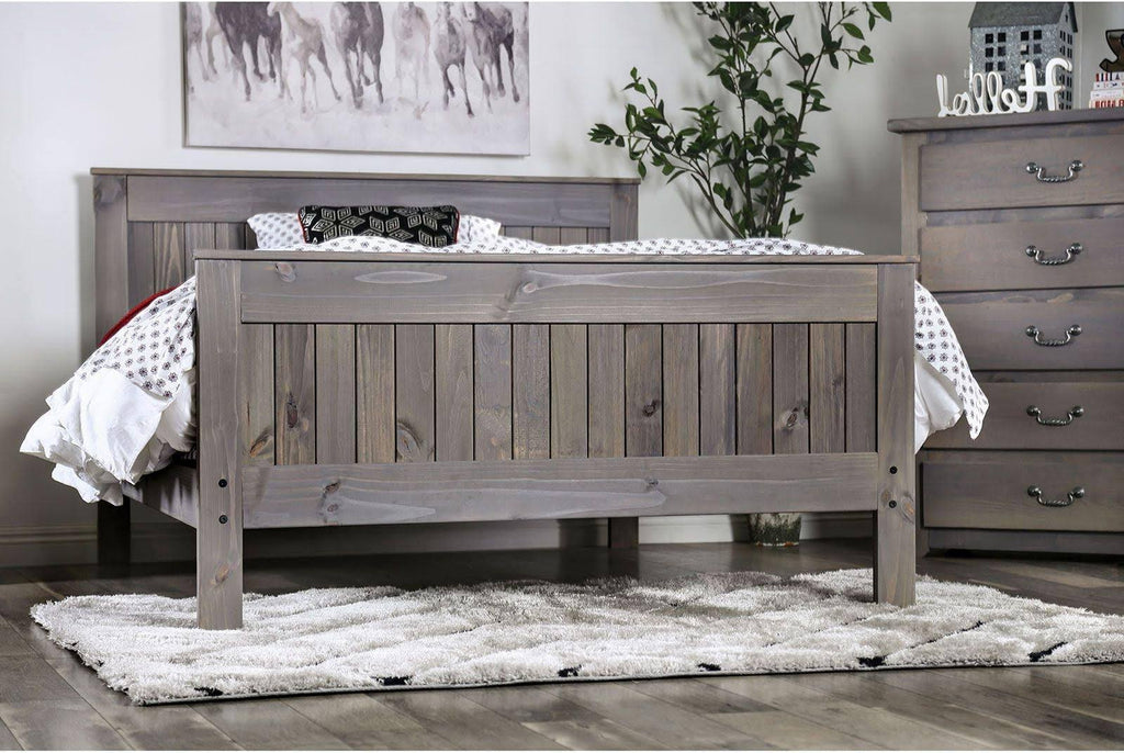 Weathered Gray Twin Bed X597