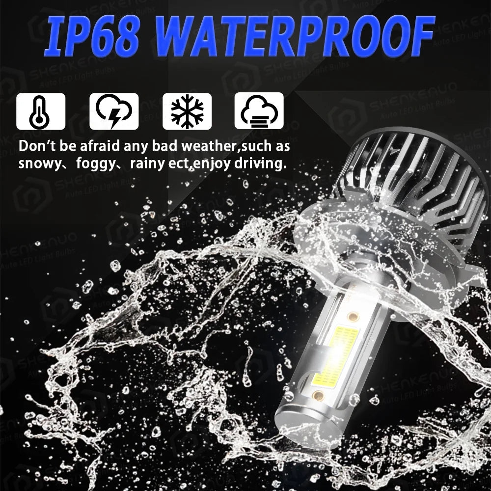 9003 H4 LED Headlight Bulbs 2pcs P3327