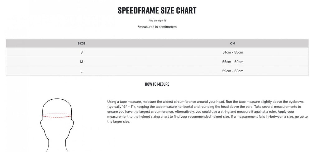 Black Speedframe Pro Helmet Q6257