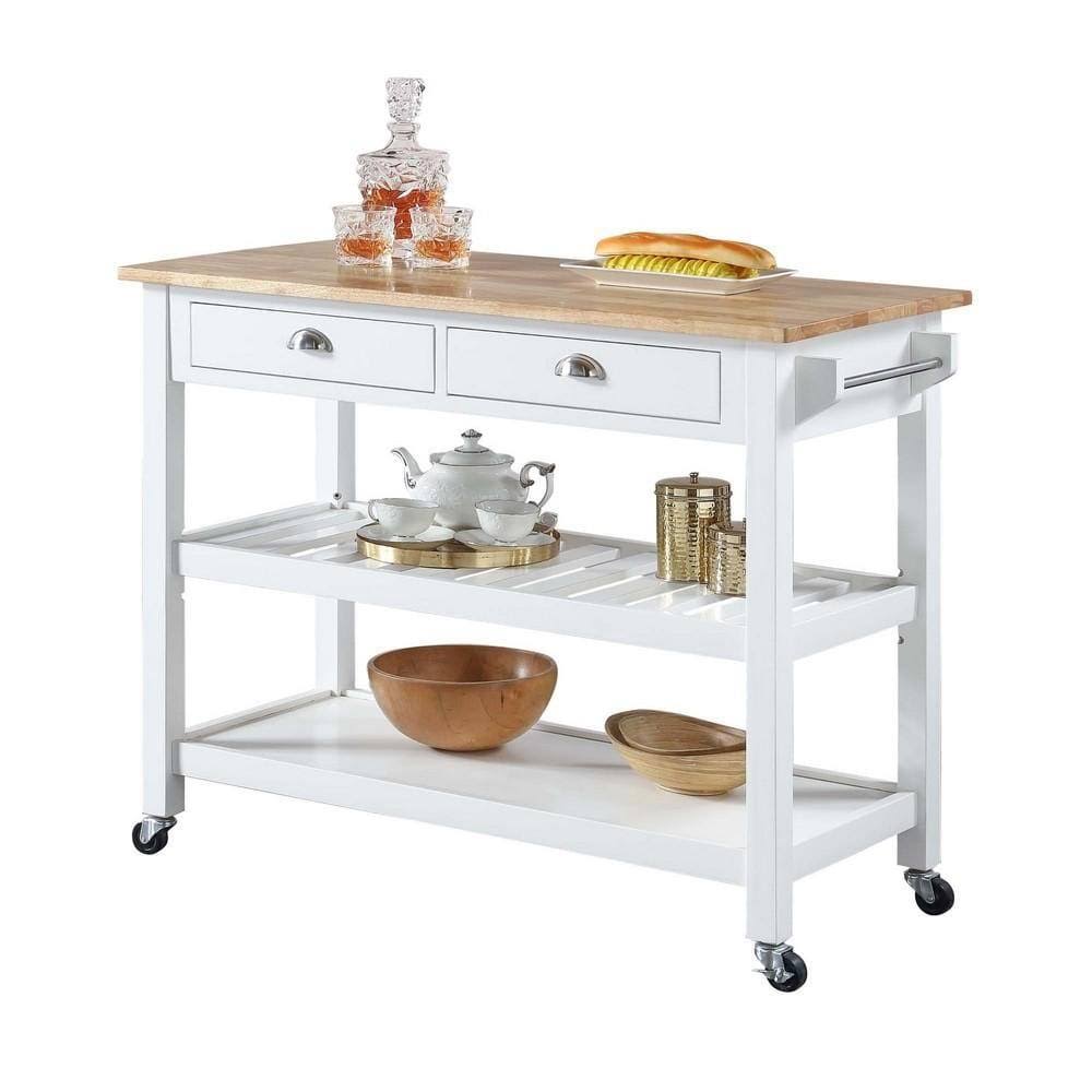 Butcher Block Top Kitchen Cart A93406