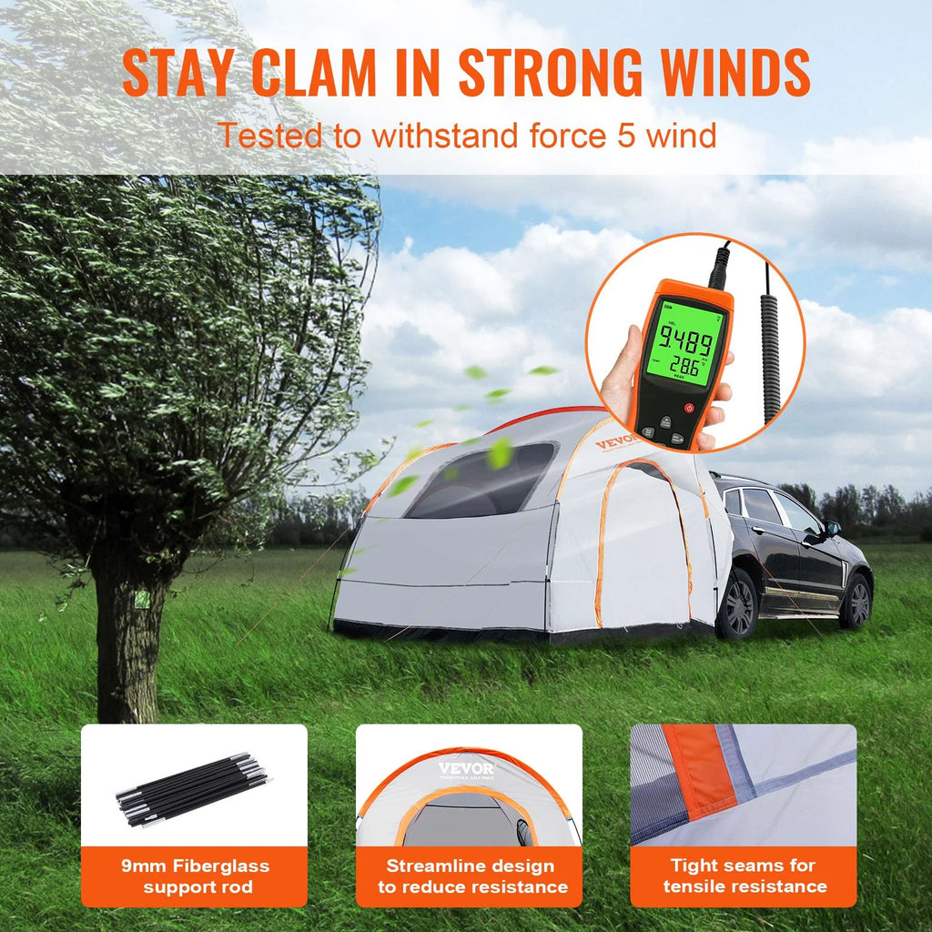 SUV Camping Tent Attachment with Rain Layer I822759