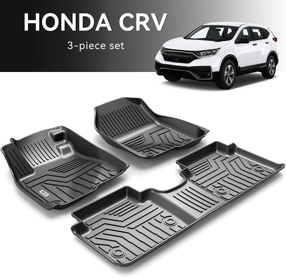 TPE 3D Floor Liners Full Set Waterproof Mats 3 PCS V611741