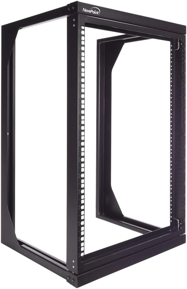15U Wall Mount Open Frame 19 Inch Rack Black F8050