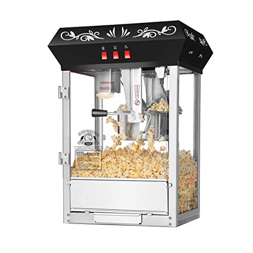 Black 8oz Stainless Steel Kettle Popcorn Machine L5553