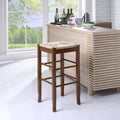 Square Counter Stool Cappuccino G37348