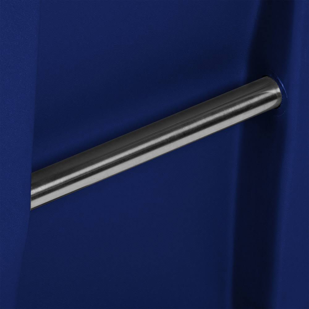 Blue Rectangular Rollout Trash Can R7016