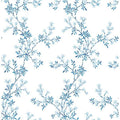 Blue Floral Trail Wallpaper C2506