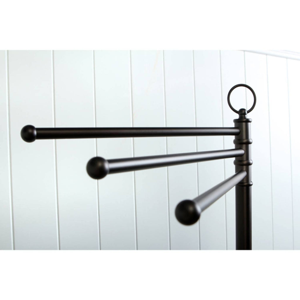 Oil Rubbed Bronze Freestanding Towel Rack S82449