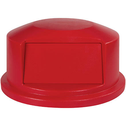 Red Domed Trash Can Lid for 44 Gallon N2739