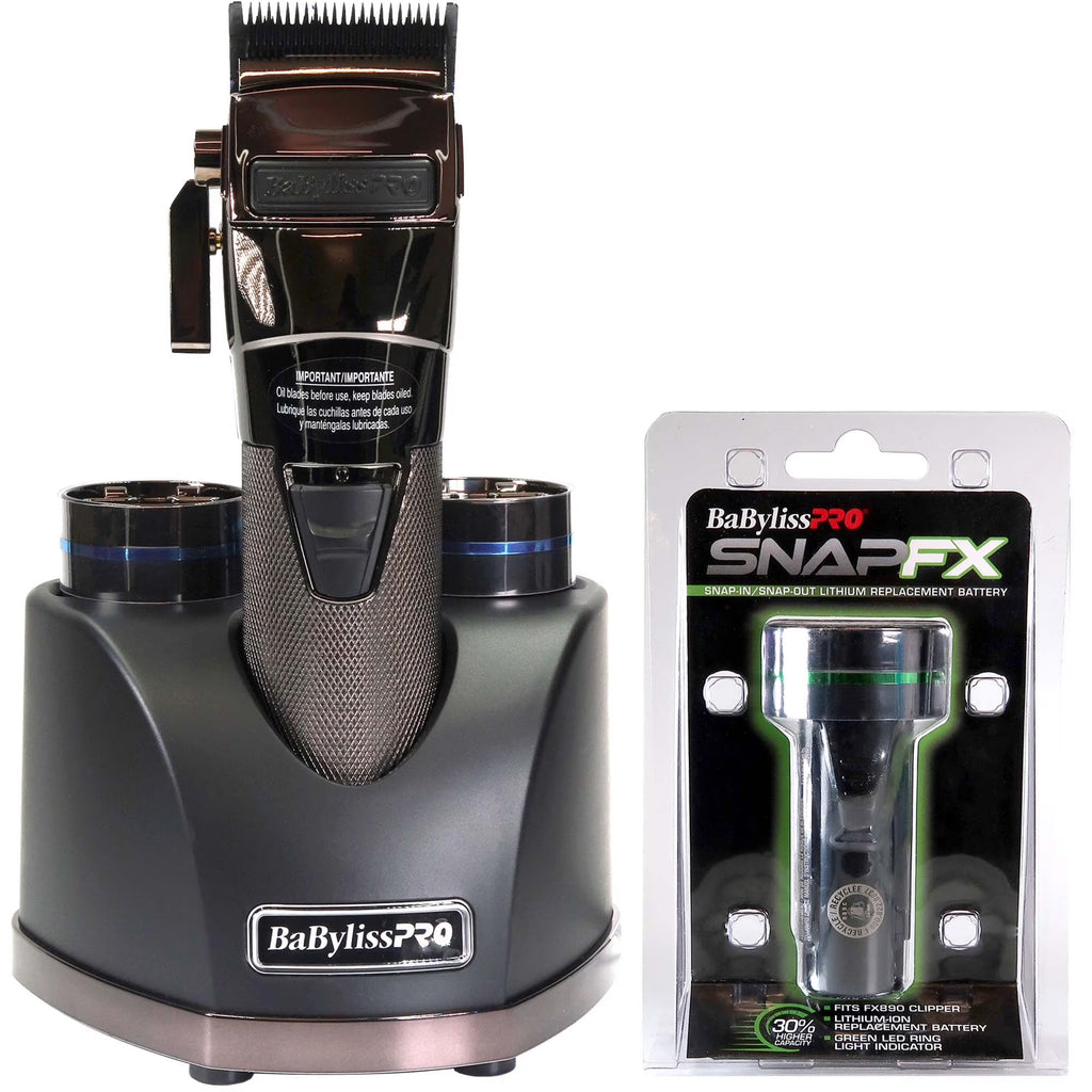 Black Clipper with Dual Lithium Battery System X6000