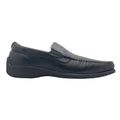 Black Waxed Leather Shoes B2715