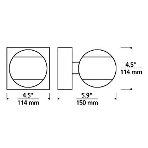 Satin Nickel LED Bath V1834