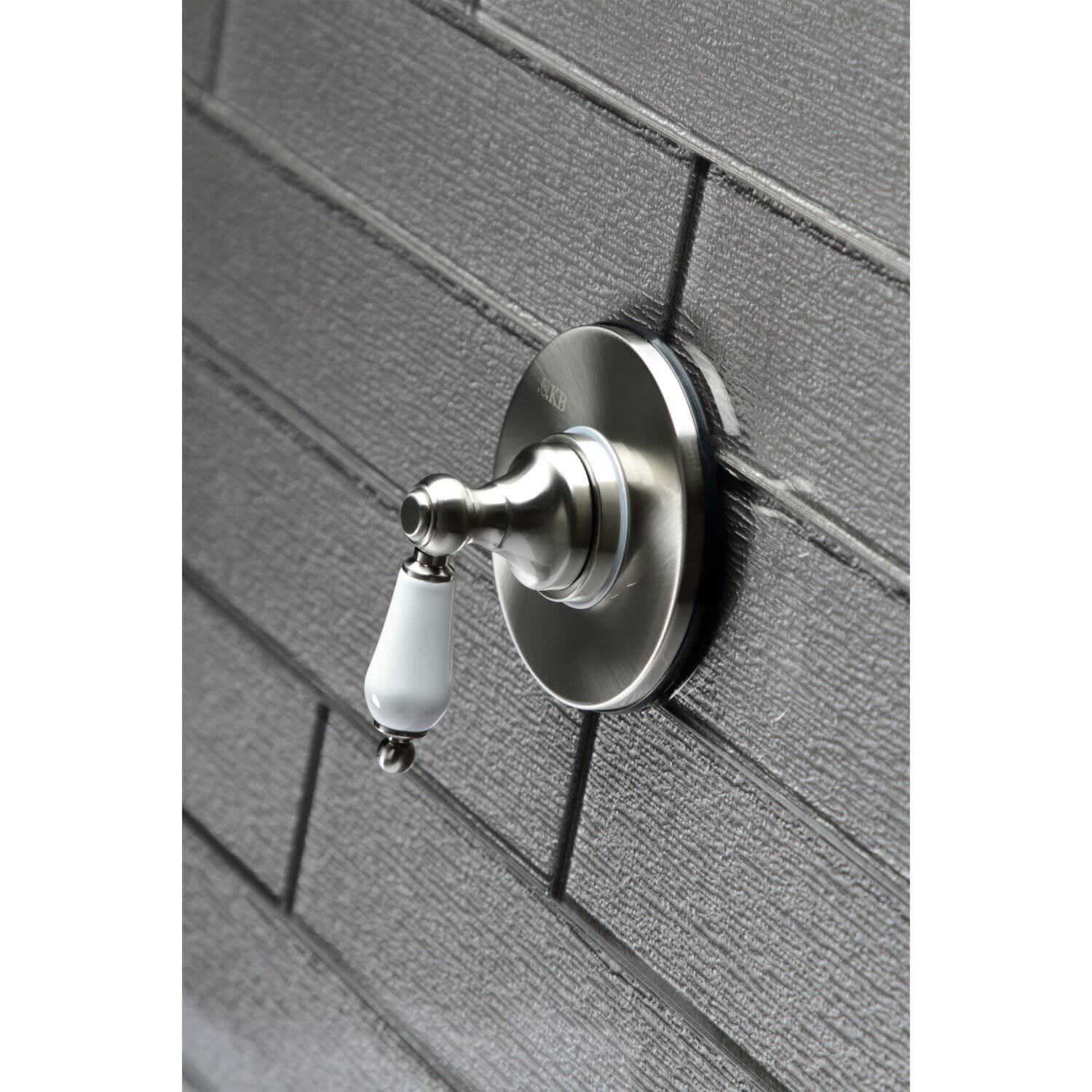 Polished Brass Three-Way Diverter Valve with Trim Kit J435356