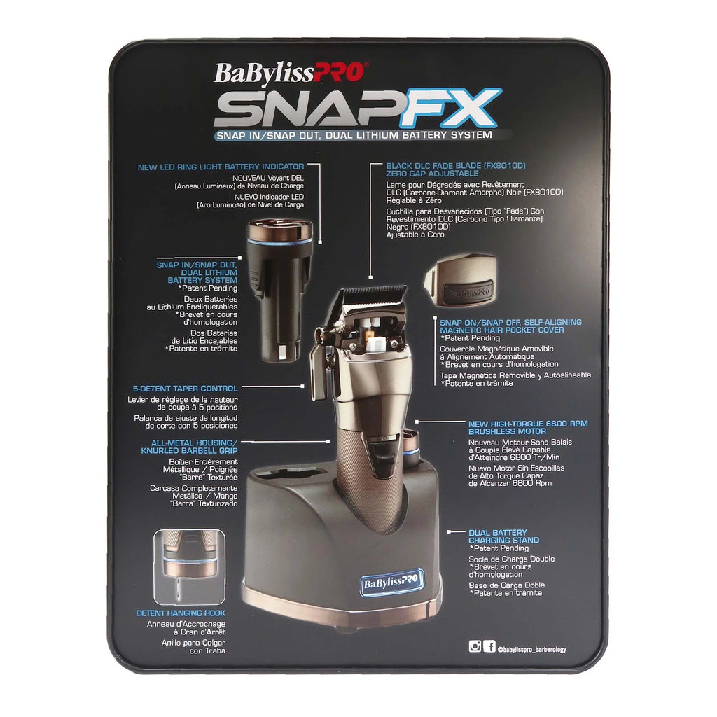 Black Clipper with Dual Lithium Battery System X6000