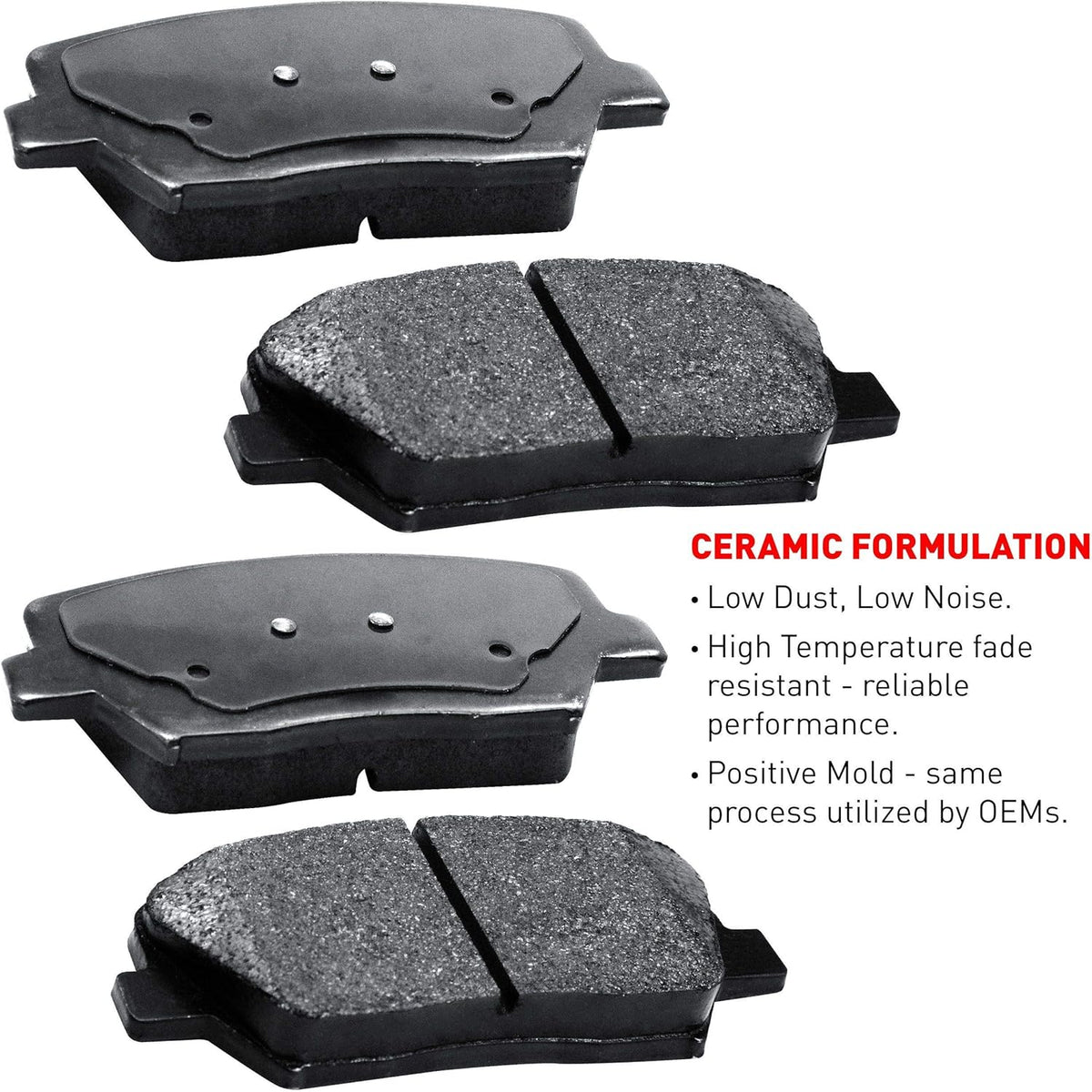 Front Rear Ceramic Brake Pads and Rotors Kit E843126