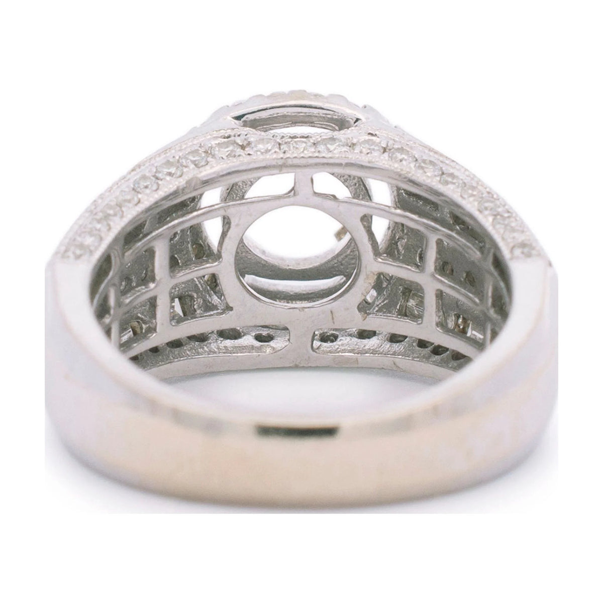 14K White Gold Halo Diamond Engagement Ring H554279