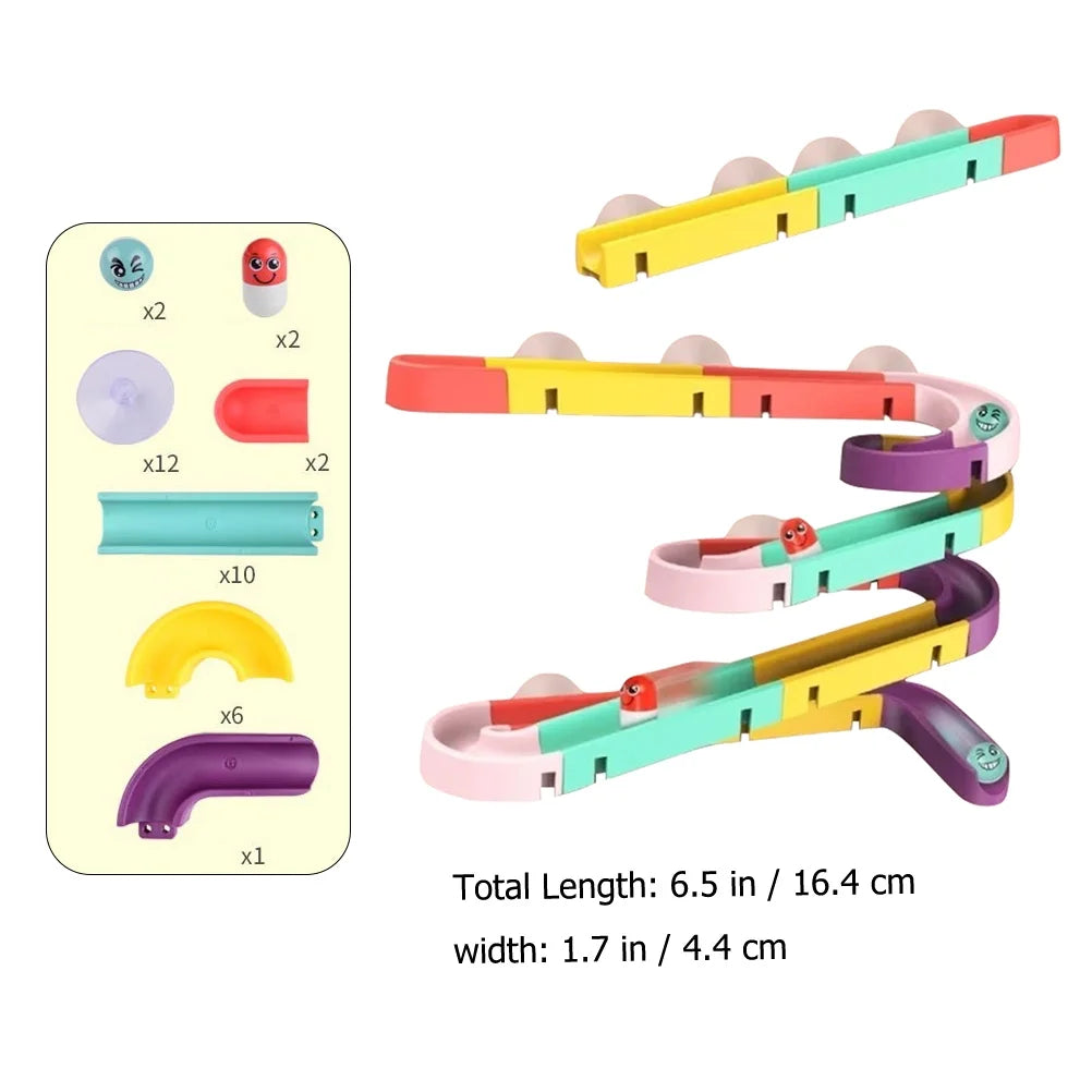 Rolling Ball Track Toy Building Toy DIY Educational Toy U2176