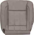 Driver Bottom Perforated Leather Seat Cover Khaki Tan I344471