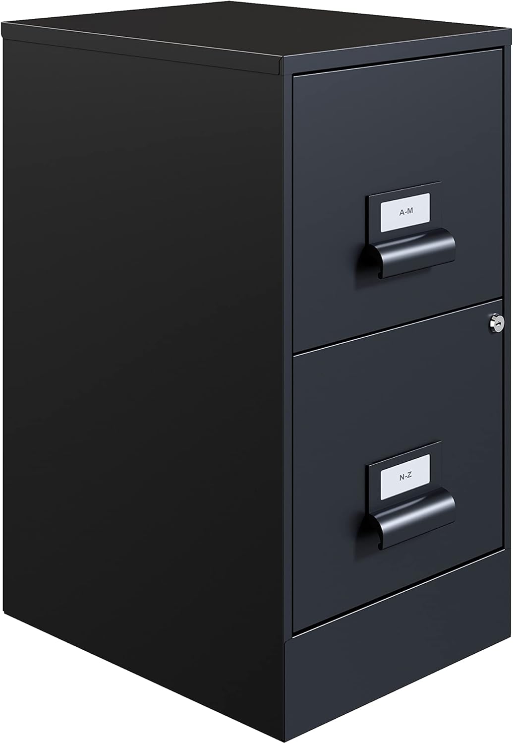18 Deep 2 Drawer Black File Cabinet S5484