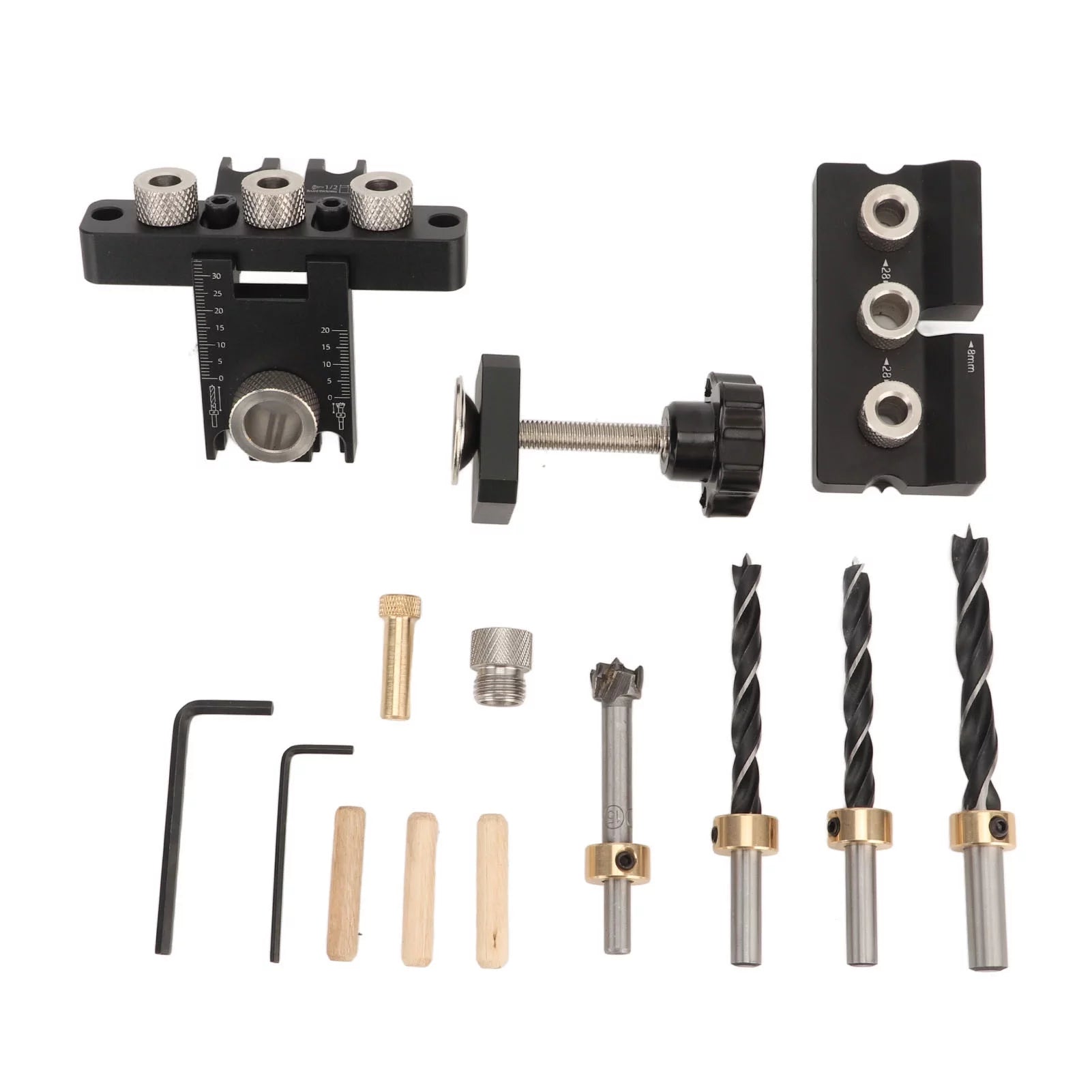 Doweling Jig Kit Aluminum Alloy Drilling Guide B599