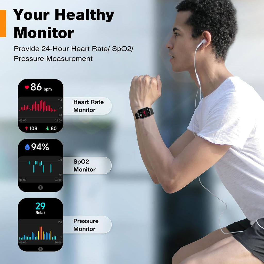 Smart Watch with 1.8" Touchscreen Fitness Tracker Q13750