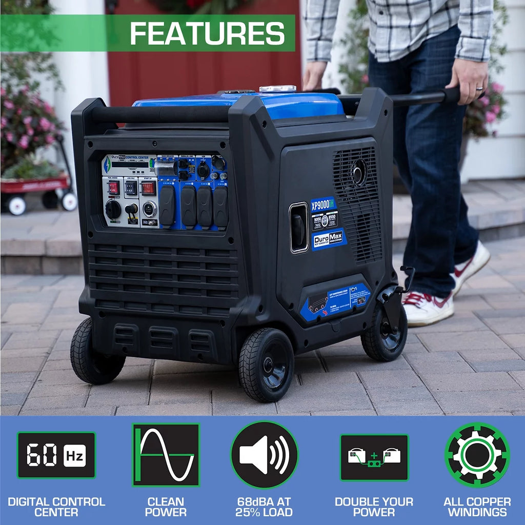 9,000 Watt Portable Dual Fuel Inverter Generator I431155