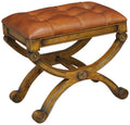 Brown Leather Stool A57078