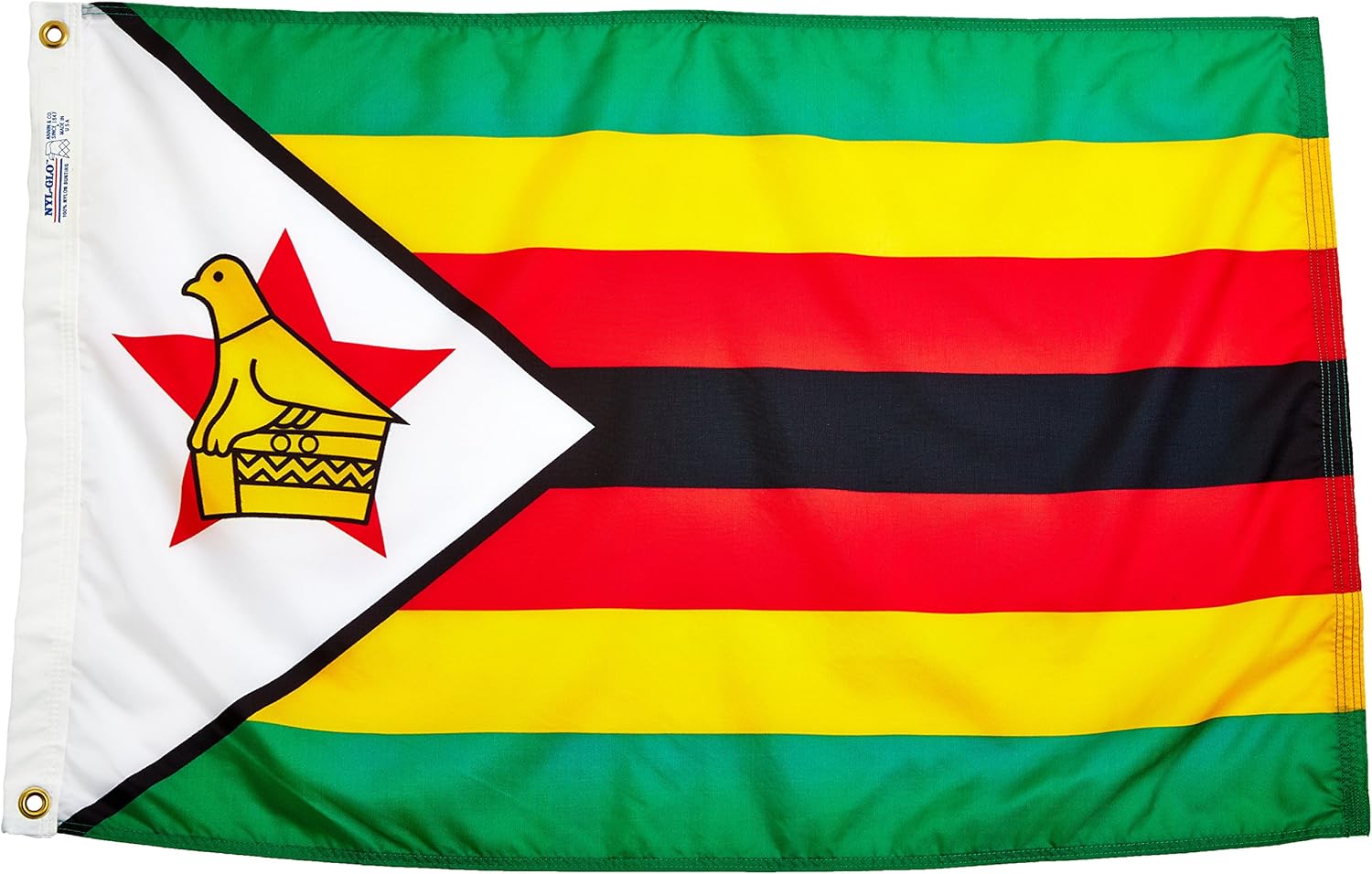 Zimbabwe Flag, 5x8 ft, Nylon L84150