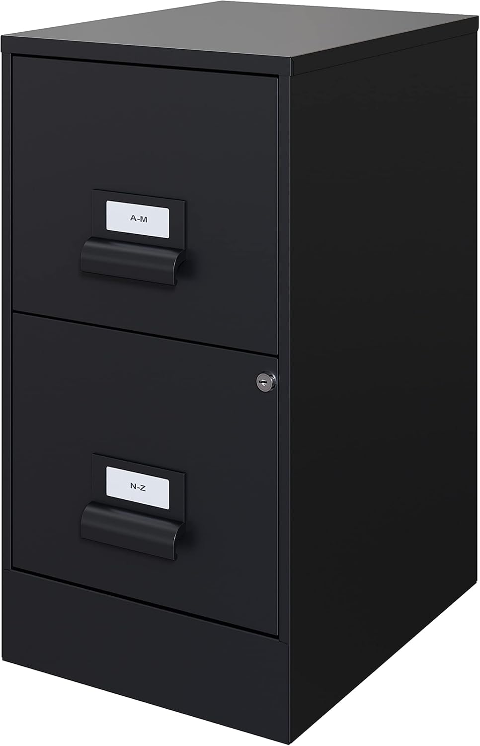 18 Deep 2 Drawer Black File Cabinet S5484